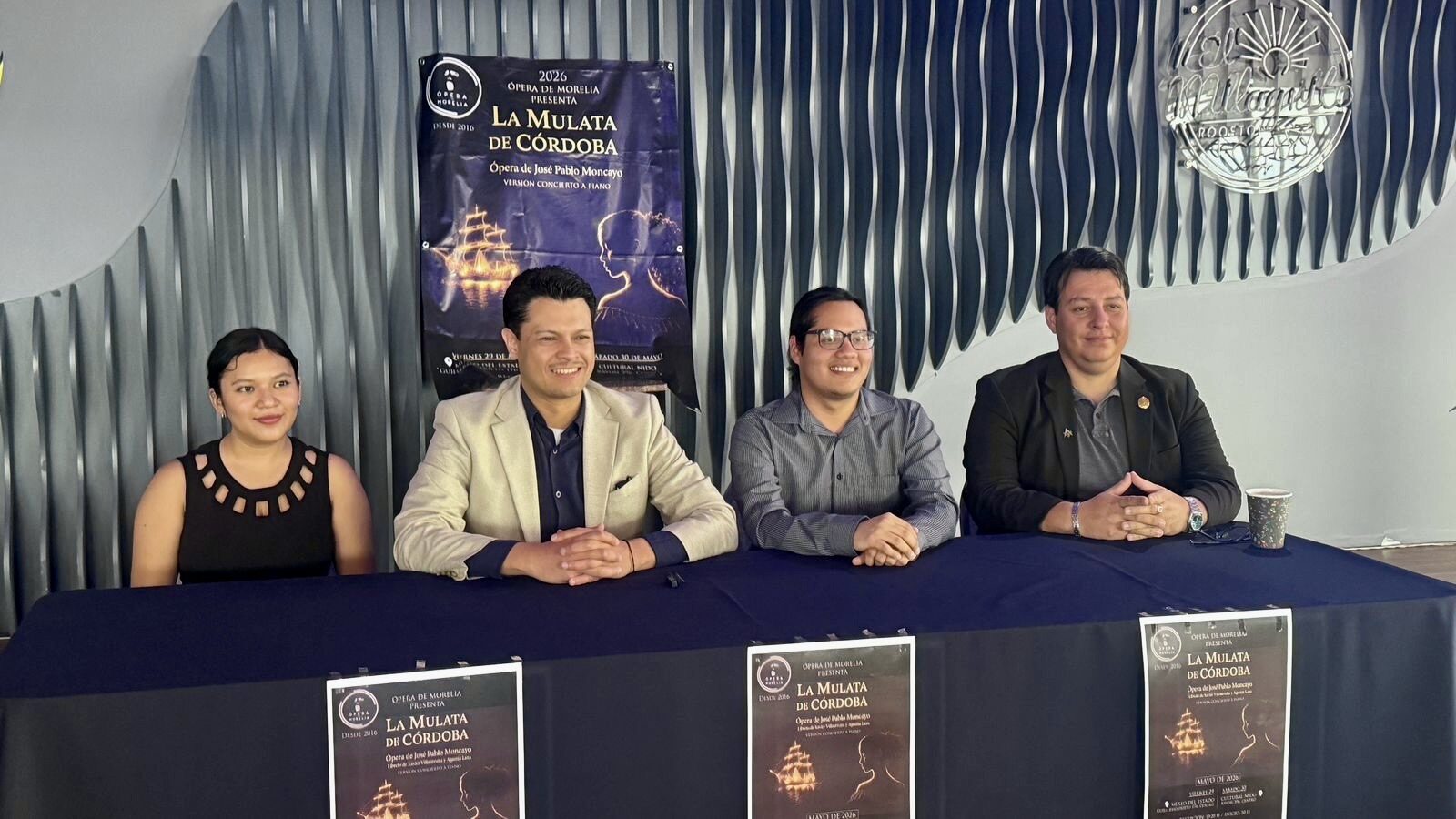 Rueda de prensa pre-evento con el cartel de La Mulata de Córdoba